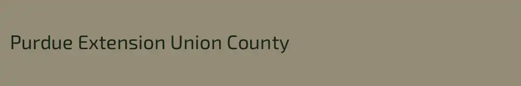 Purdue Extension Union County